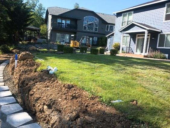 Envision Landscaping Trench Irrigation